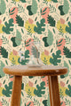 Green Oak Leaves Wallpaper