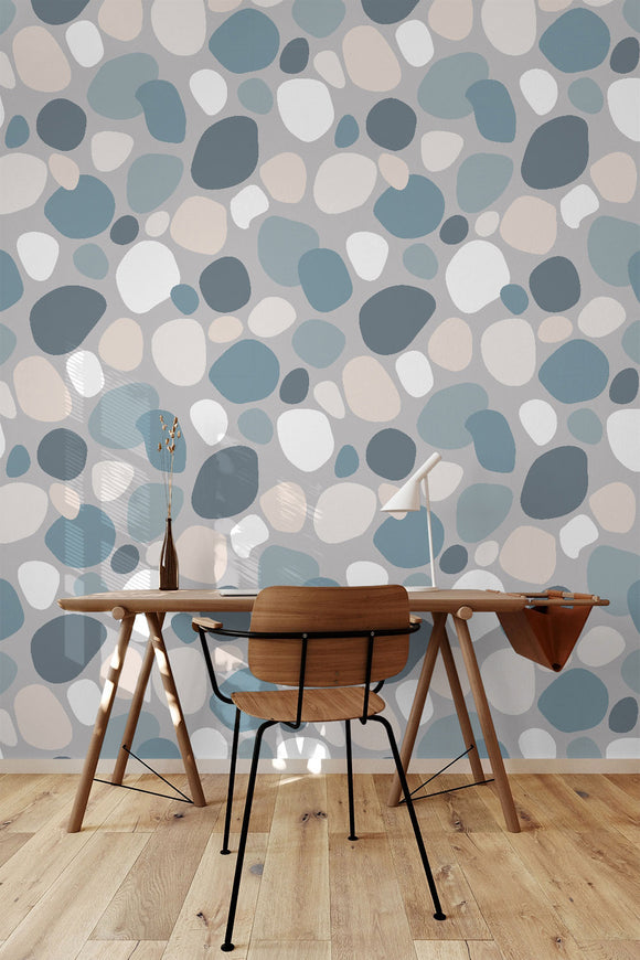 Vintage Pastel Stones Wallpaper