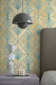 Yellow Elegant Lines Art Deco Wallpaper