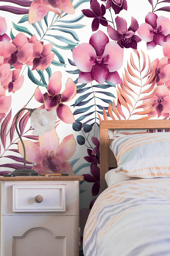 Sunrise Orchid Wallpaper